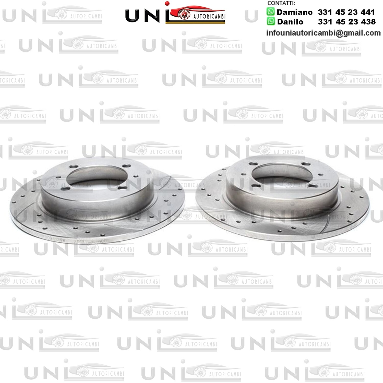 2X Dischi Sportivi Posteriori Mitsubishi Carisma, Space Star  / Volvo S40 I, V40 Estate