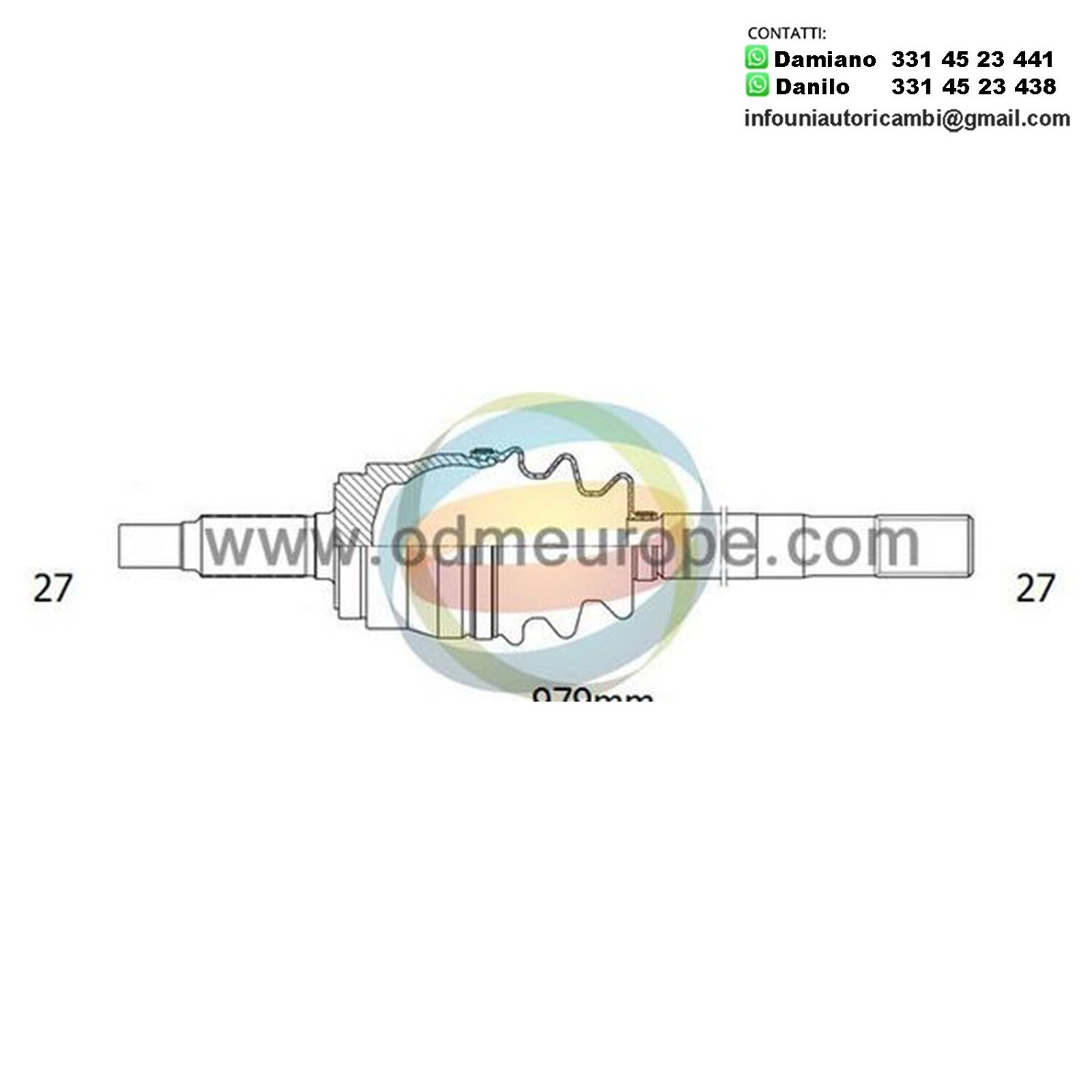 SEMIASSE MANUALE ANTERIORE DESTRO Jeep Grand Cherokee I / Cherokee / Wrangler