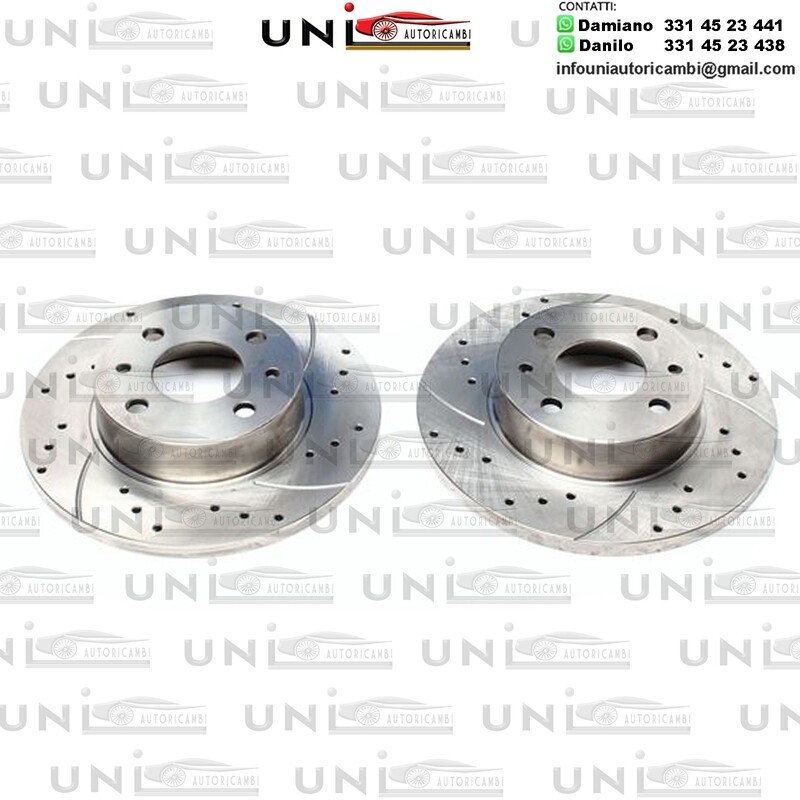 2X Dischi Sportivi Anteriori  Fiat Duna/Duna Weekend / Fiorino Pick up /Pick up / Panda / Lancia Y10