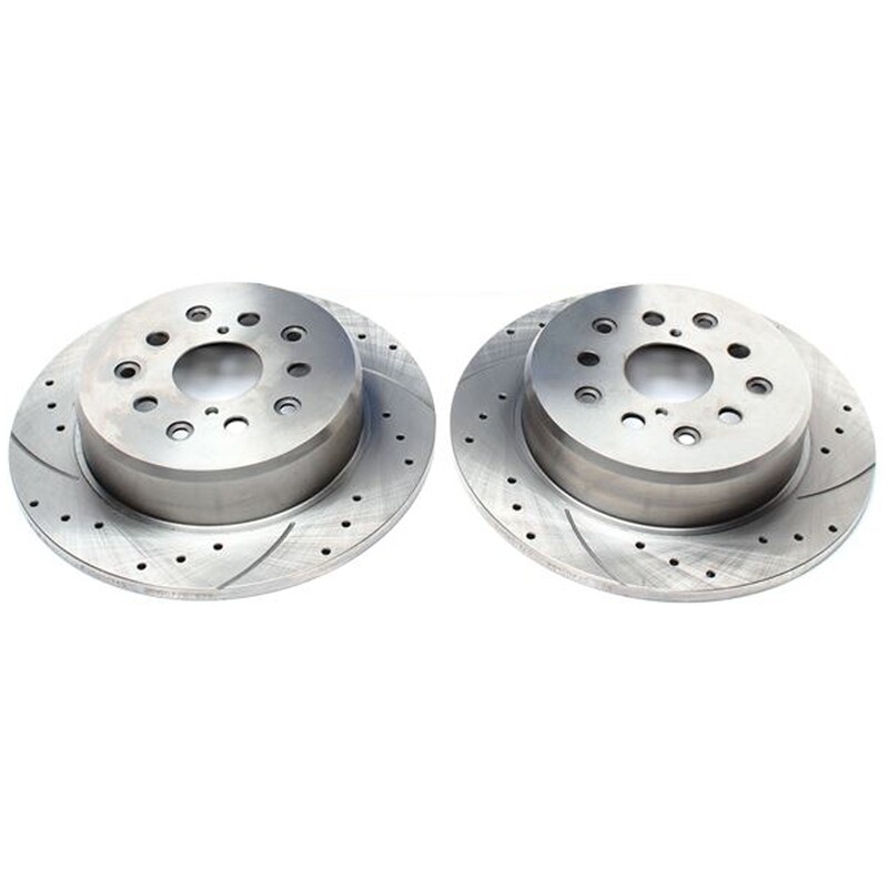 2X Dischi Sportivi Posteriori Baffati Forati Lexus GS / Lexus IS I / Lexus IS Sport Cross / Lexus SC