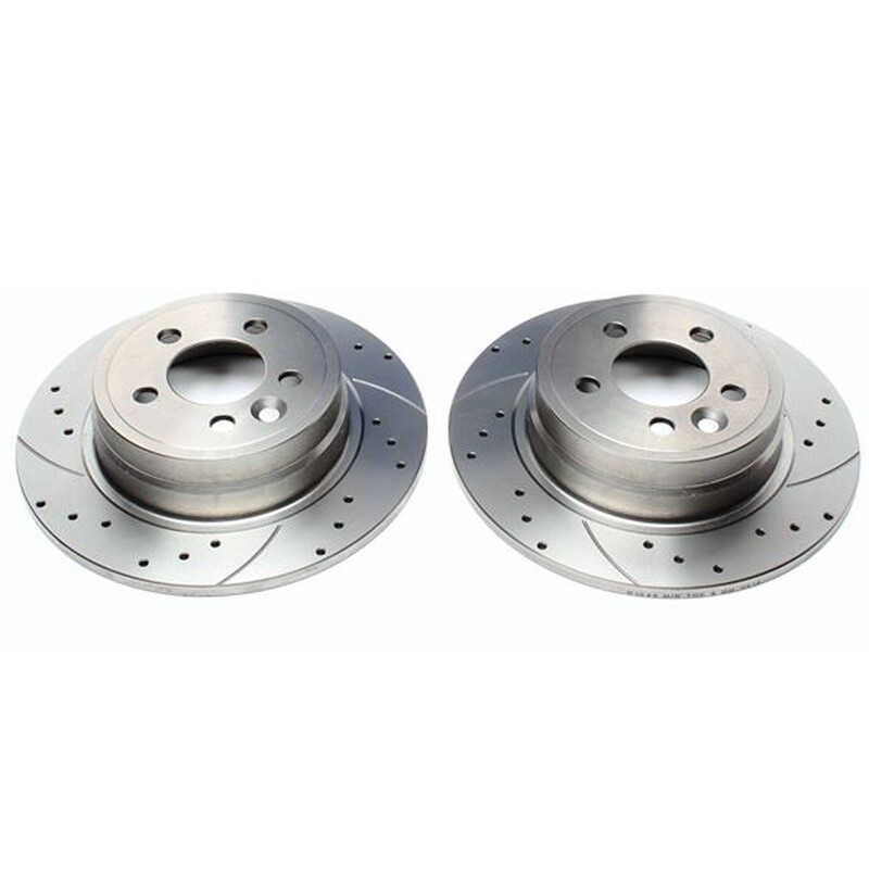 2X Dischi Sportivi Posteriori Baffati Forati MG ZT/ZT-T / Rover 75 / 75 Tourer