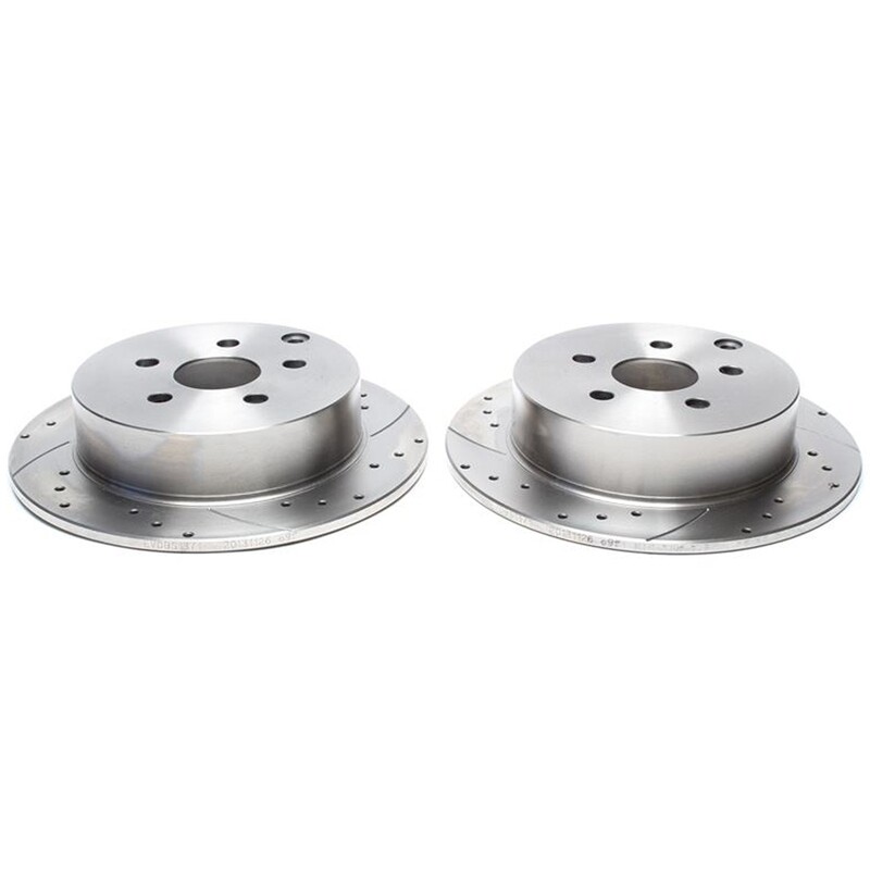 2X Dischi Sportivi Posteriori Baffati Forati Toyota Celica / Prius