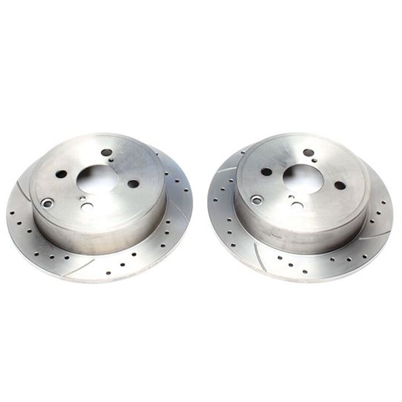 2X Dischi Sportivi Posteriori Baffati Forati Toyota Corolla