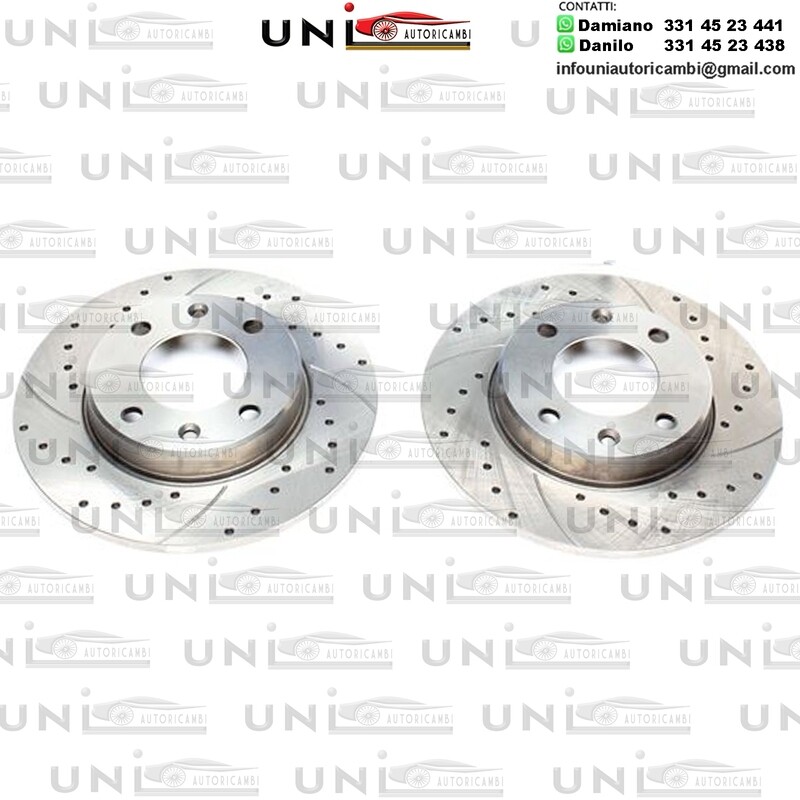 2X Dischi Sportivi Posteriori Citroën Berlingo / C2 / C3 I / C4 I / Xsara Picasso / Peugeot 307 / 307SW / Partner Combispace