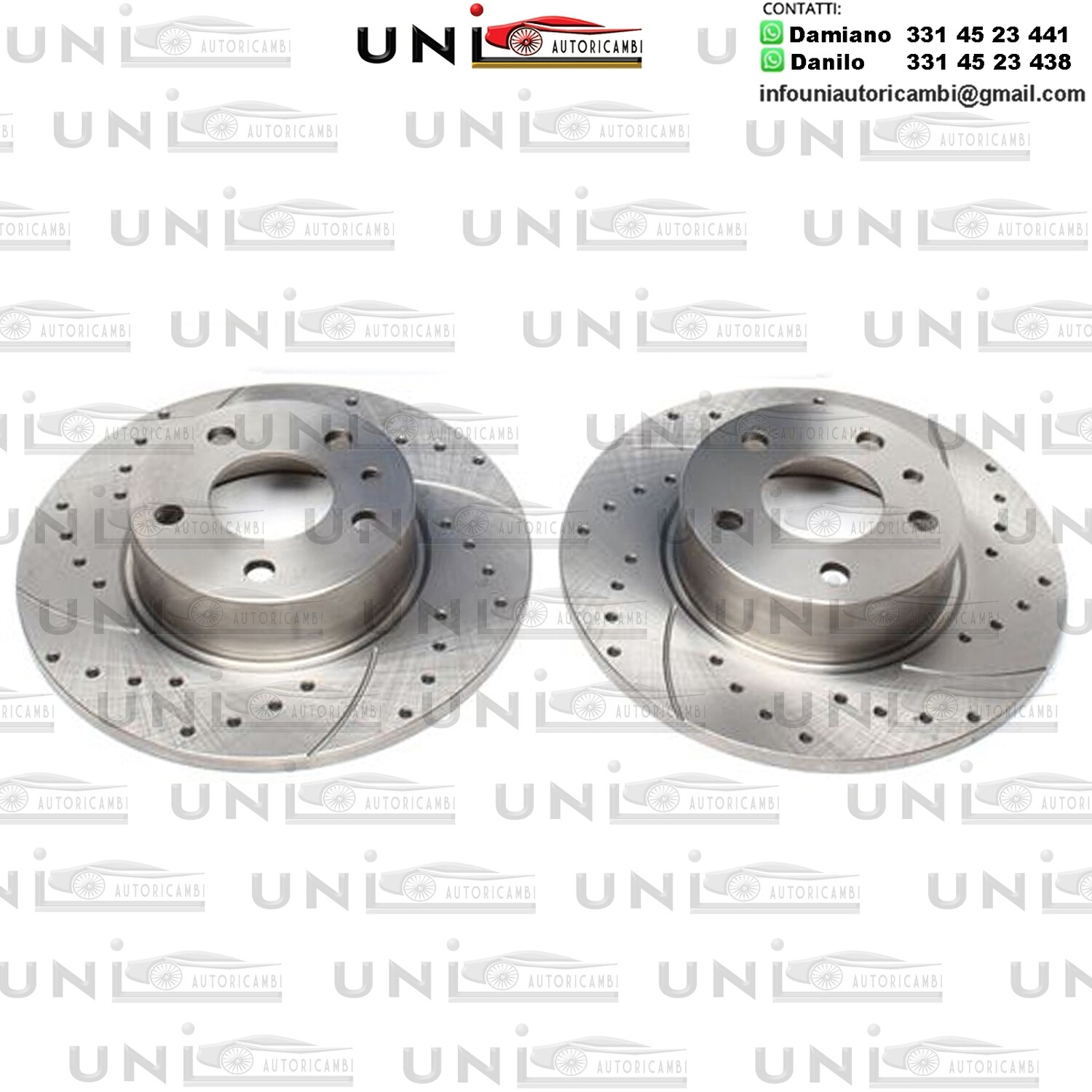 2X Dischi Sportivi Posteriori Alfa Romeo 147 / 156 / 156SW / 164 / Fiat Croma / Lancia Delta I / Delta II / Thema / Thema SW