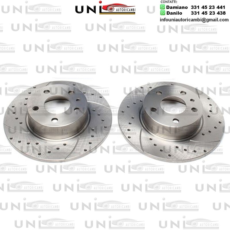 2X Dischi Sportivi Posteriori Alfa Romeo 147 / 156 / 156SW / 164 / Fiat Croma / Lancia Delta I / Delta II / Thema / Thema SW