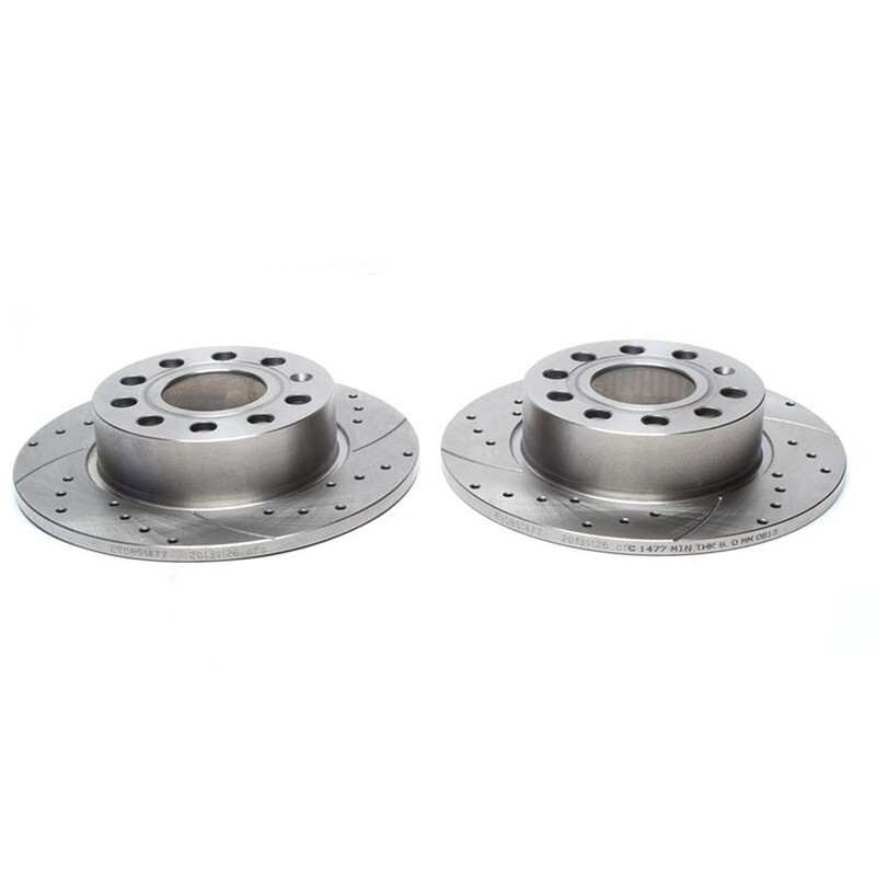 2X Dischi Sportivi Posteriori Audi A3 , Cabriolet / Seat Altea ,XL/ Skoda Octavia  / VW Caddy