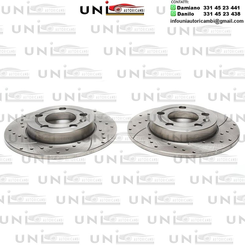 2X Dischi Sportivi Posteriori Audi A3,TT, Roadster / Skoda Octavia / VW Golf IV,V,Bora