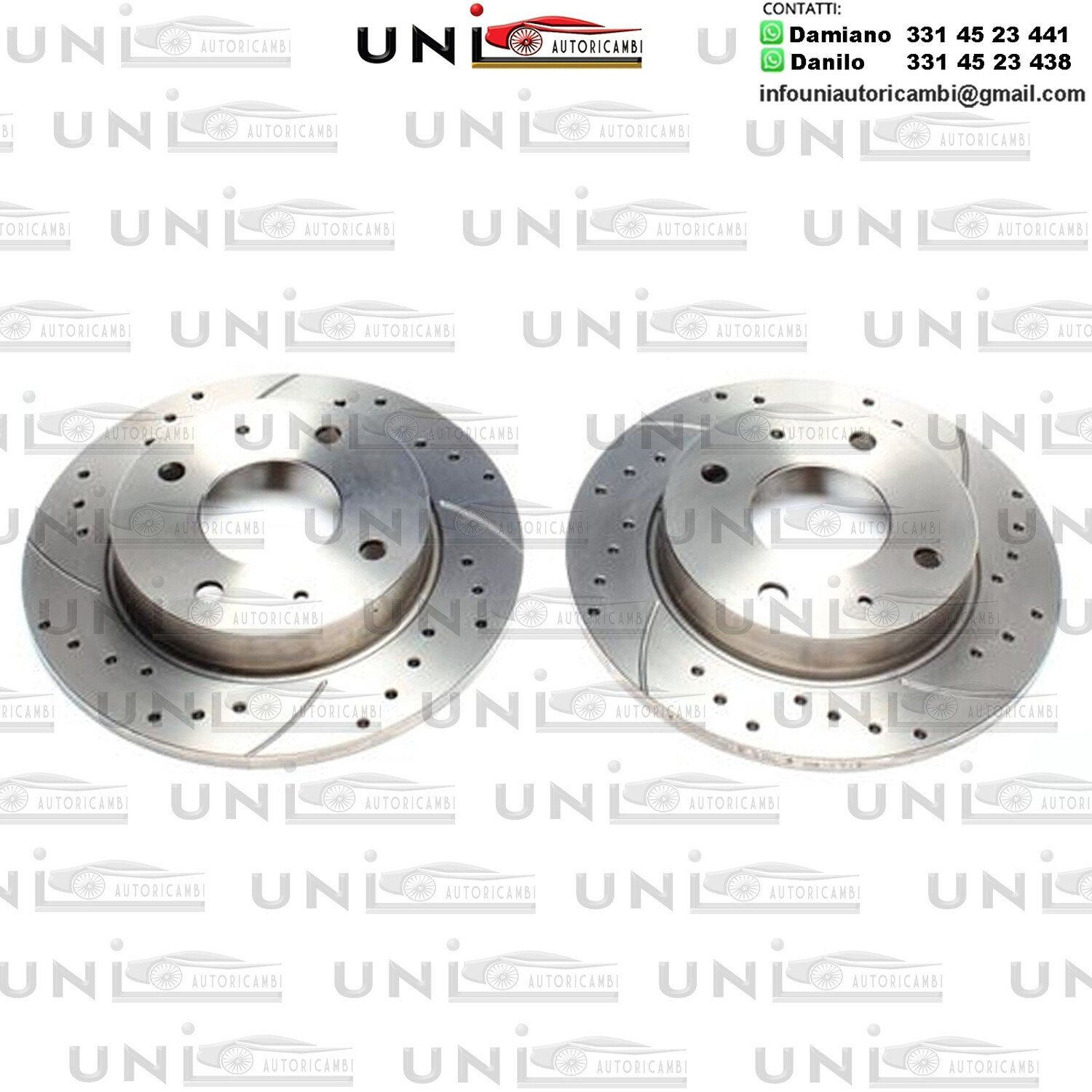 2X Dischi Sportivi Posteriori Mitsubishi Colt VI / Colt CZE Cabriolet / Smart Fourfour