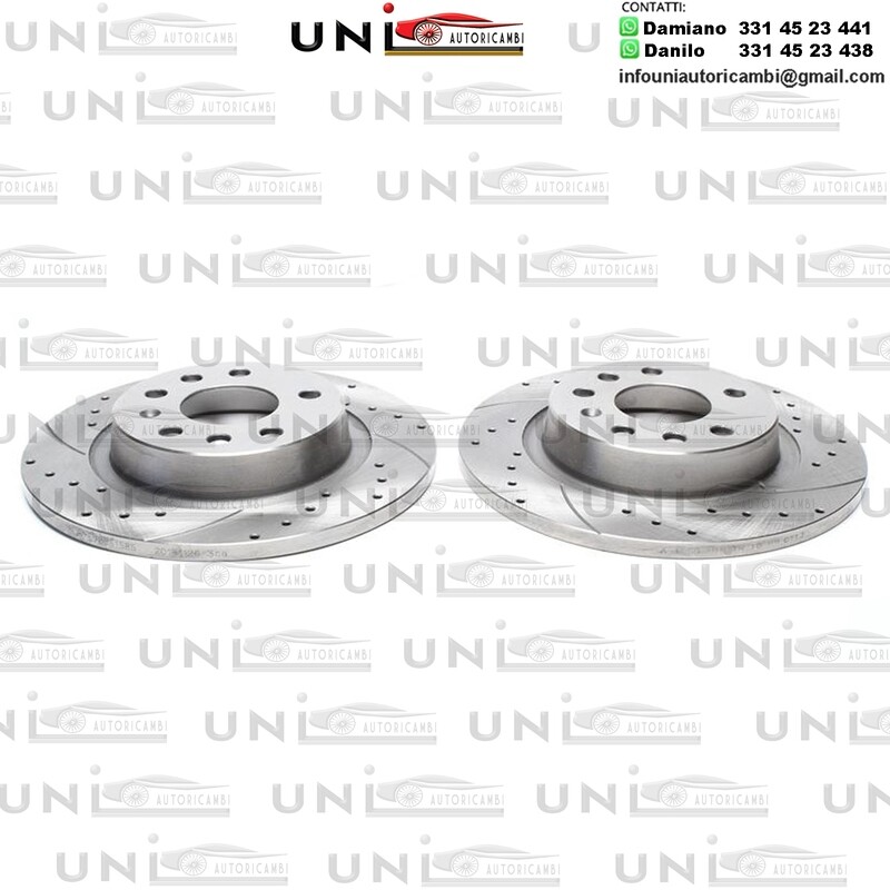 2X Dischi Sportivi Posteriori Fiat Croma/Opel Signum ,Vectra/Saab 9-3 Convertible,Estate,9-3X