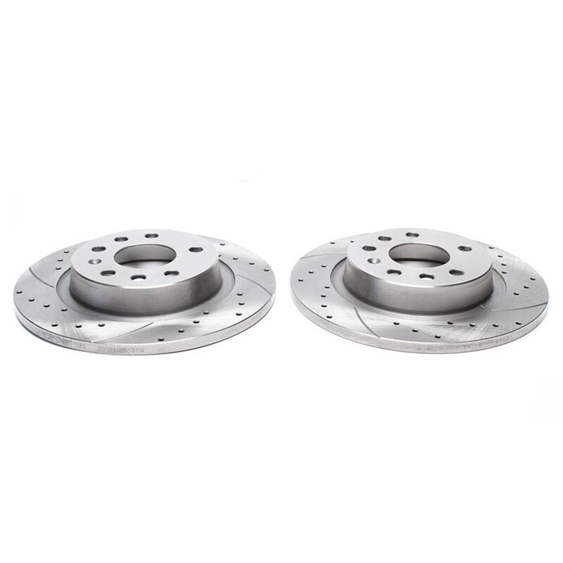 2X Dischi Sportivi Posteriori Fiat Croma/Opel Signum ,Vectra/Saab 9-3 Convertible,Estate,9-3X
