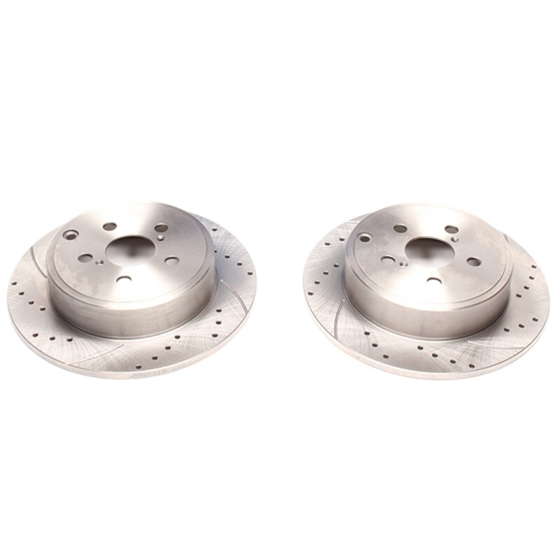 2X Dischi Sportivi Posteriori Baffati Forati Toyota Avensis T25
