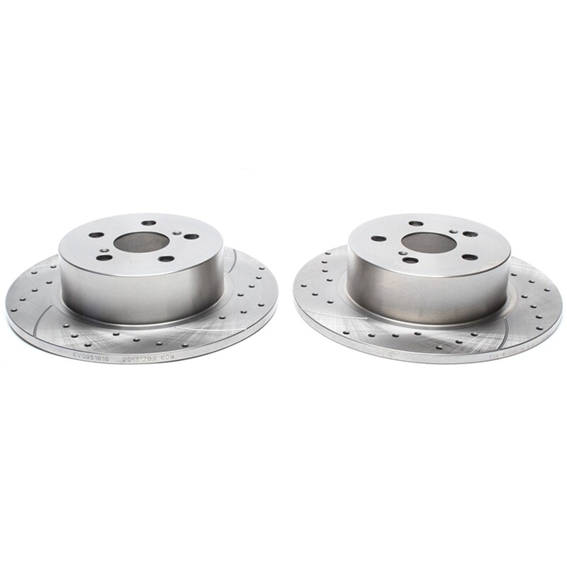2X Dischi Sportivi Posteriori Baffati Forati Toyota Avensis