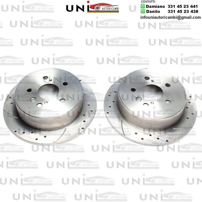 2X Dischi Sportivi Posteriori Baffati Forati Lexus RX