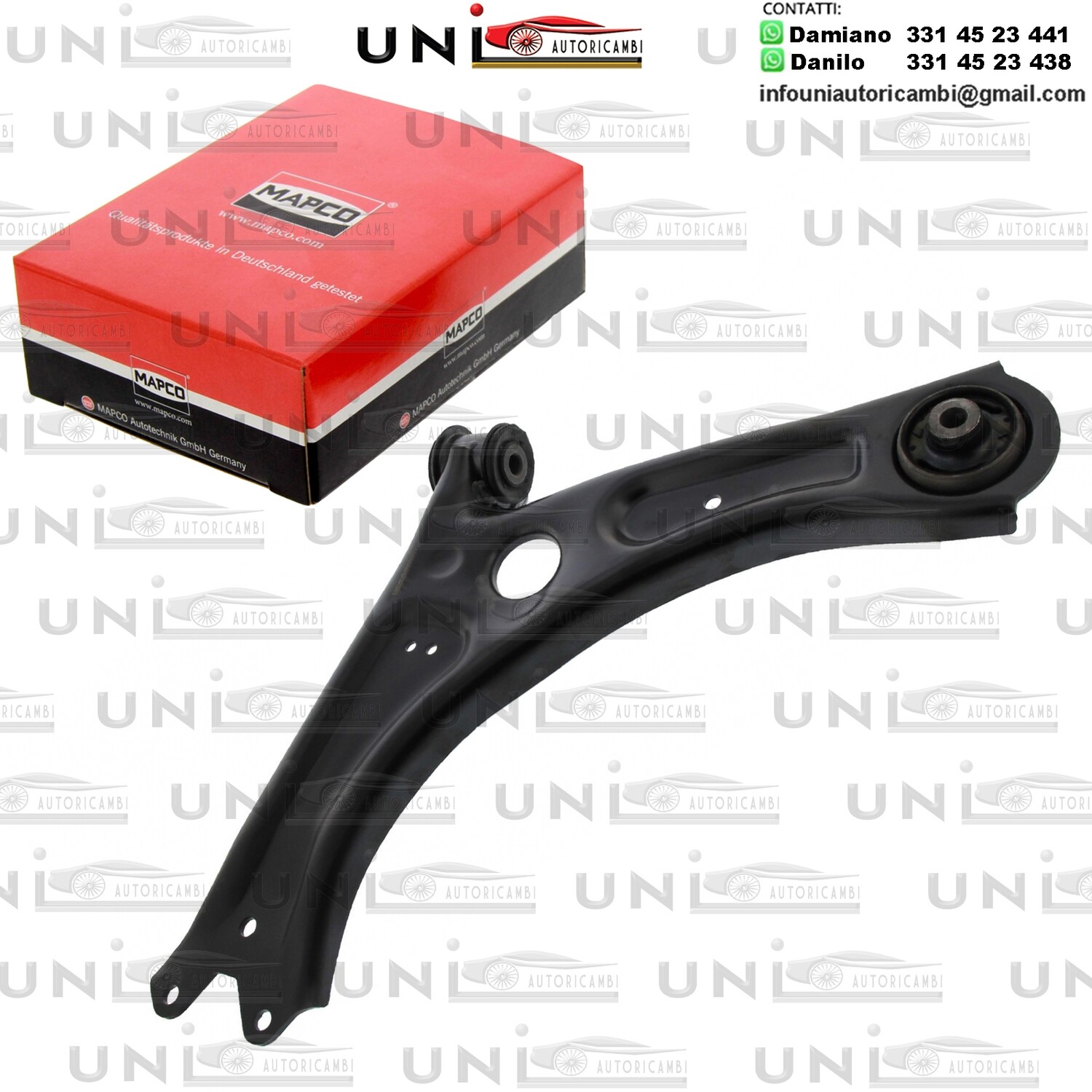 Braccio Oscillante Anteriore Sinistro Rinforzato SKODA OCTAVIA II / SUPERB II / YETI / VW CADDY III / CADDY IV