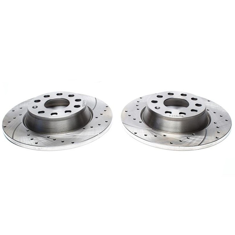 2X Dischi Sportivi Posteriori Audi A3 Cabriolet/ Seat Alhambra,Altea/Skoda Superb/ VW Passat,Touran