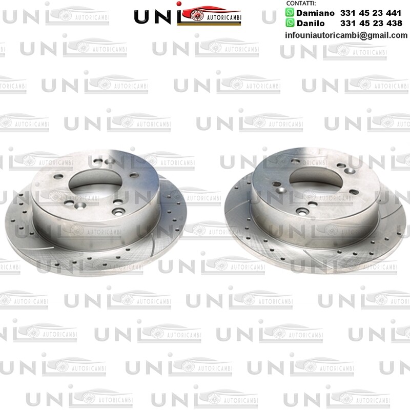 2X Dischi Sportivi Posteriori Hyundai XG / Sonata V / Tucson / Kia Magentis / Sportage