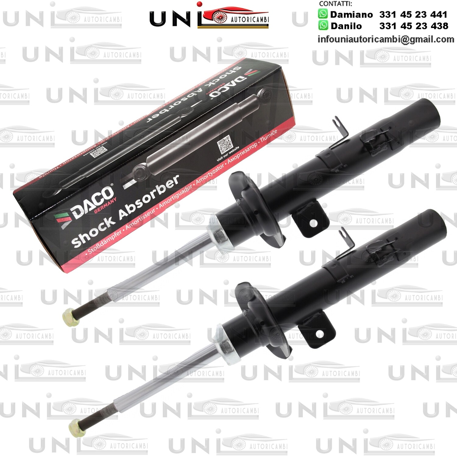 2X Ammortizzatore Anteriore Rinforzati a Gas CITROEN C2 / C3 PEUGEOT 1007