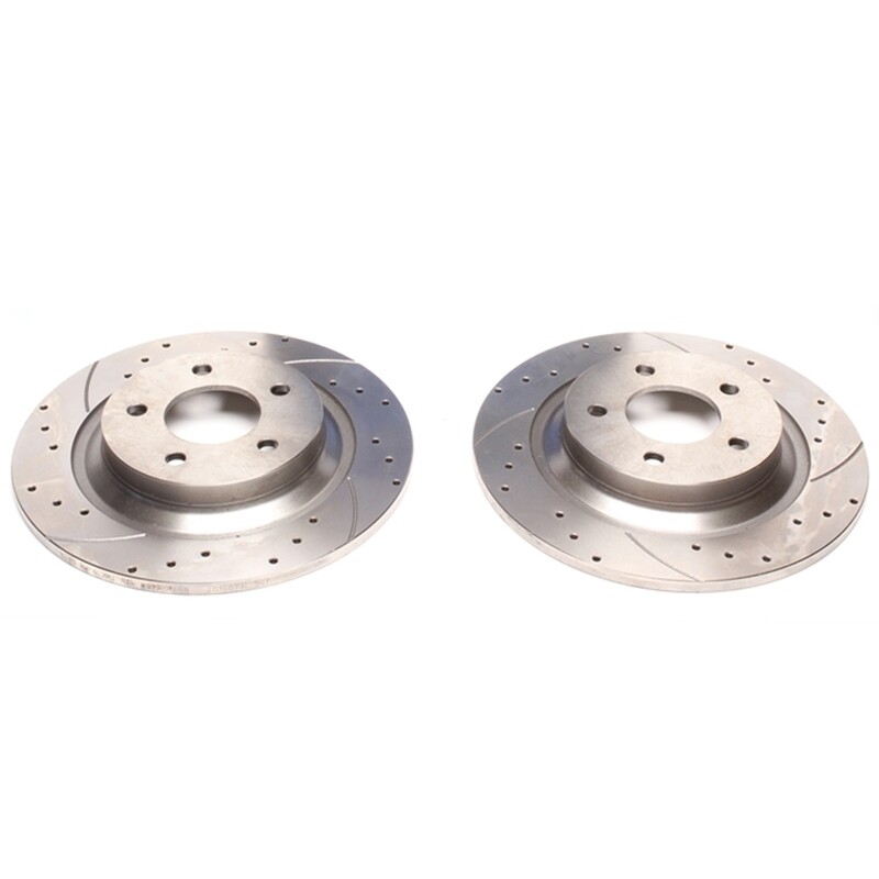 2X Dischi Sportivi Posteriori Baffati Forati Mazda 5 Typ CR/CW