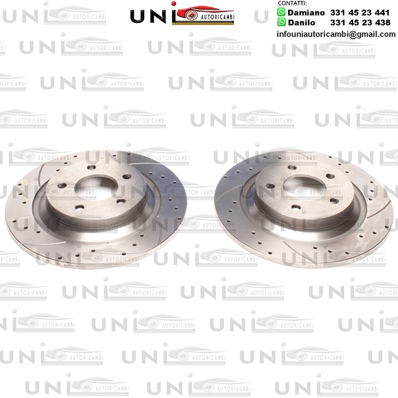 2X Dischi Sportivi Posteriori Baffati Forati Mazda 5 Typ CR/CW