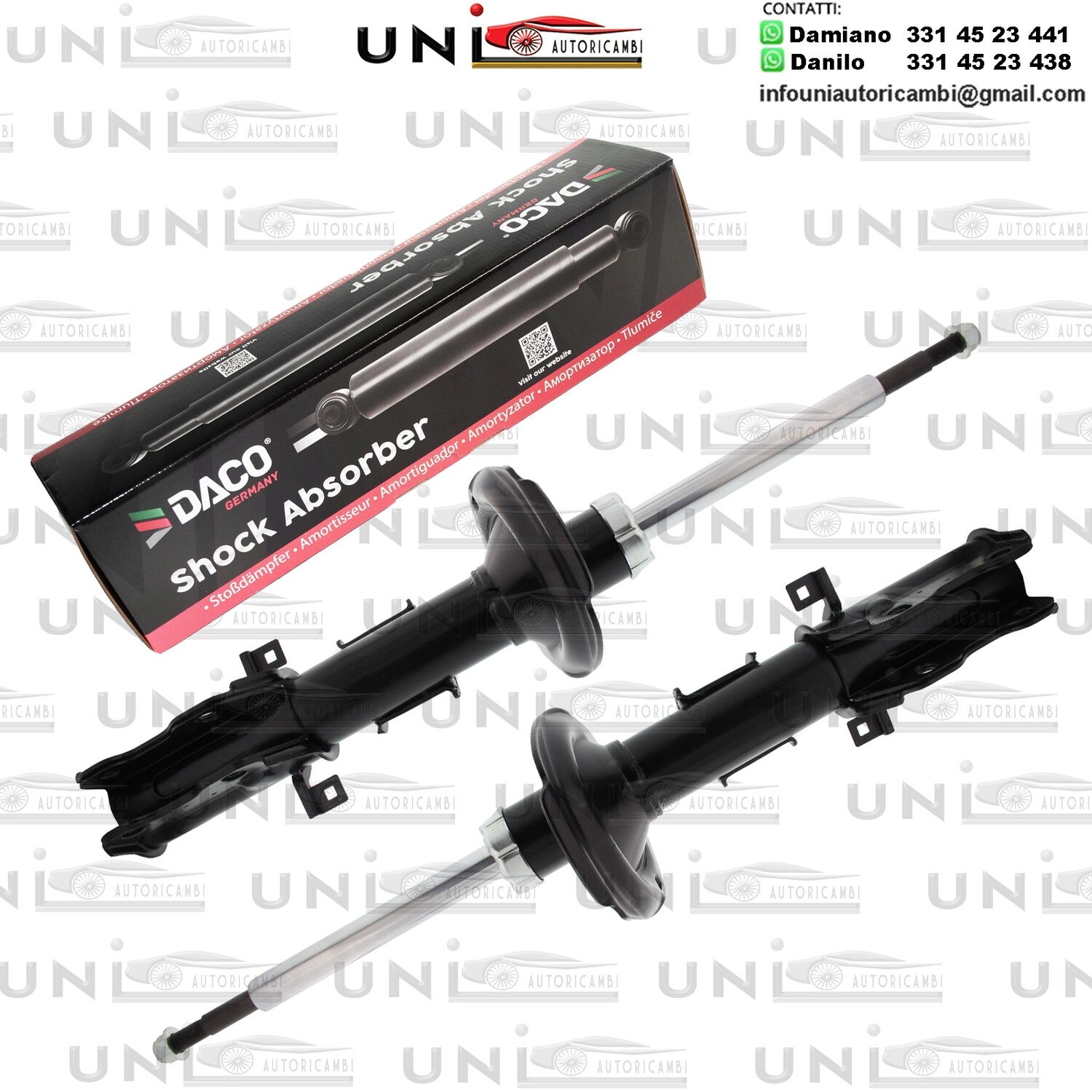 2X Ammortizzatore Anteriore Rinforzati a Gas MERCEDES VIANO / VITO