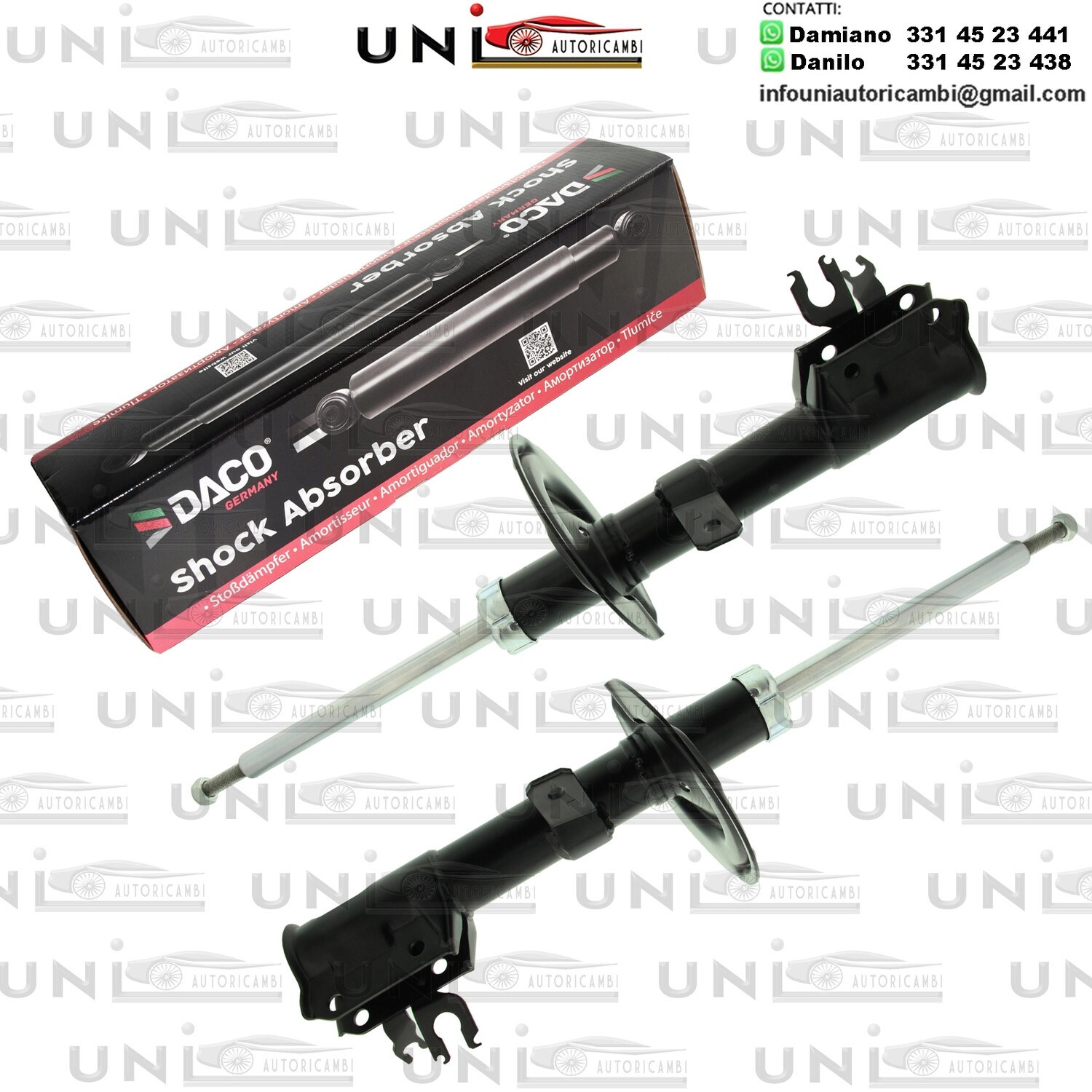 2X Ammortizzatori Anteriori a Gas Fiat Panda (169)​ da 09.2003 a -