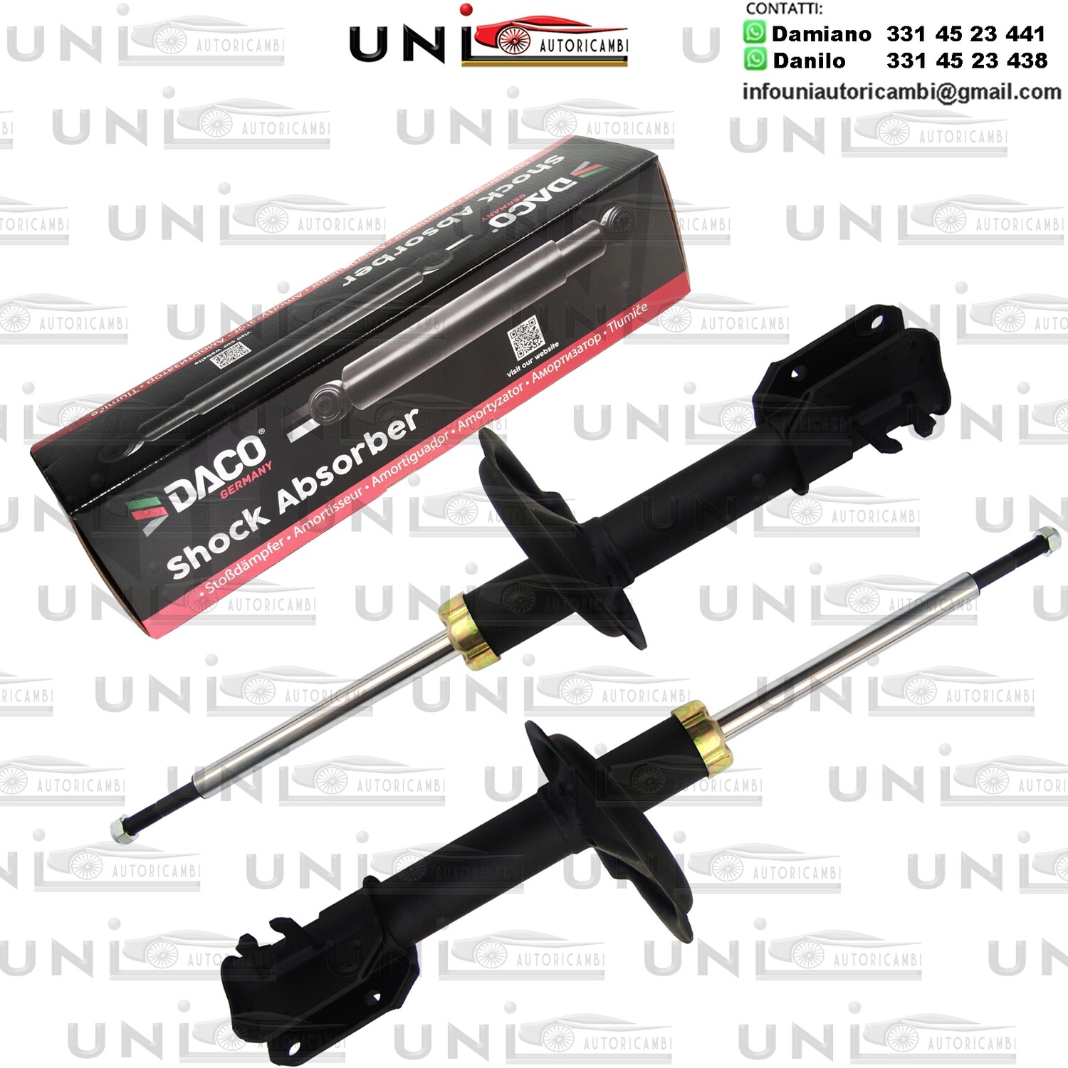 2X Ammortizzatore Anteriore Rinforzati a Gas FIAT PUNTO