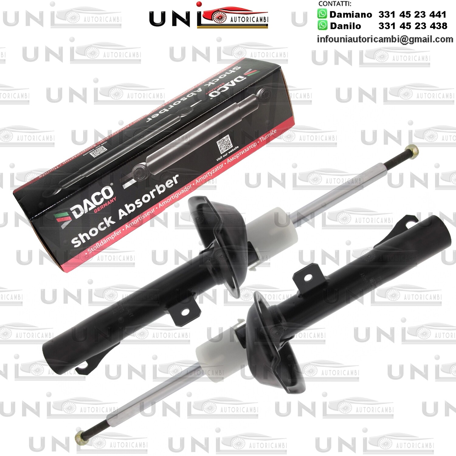 2X Ammortizzatore Anteriore Rinforzati a Gas FORD KA