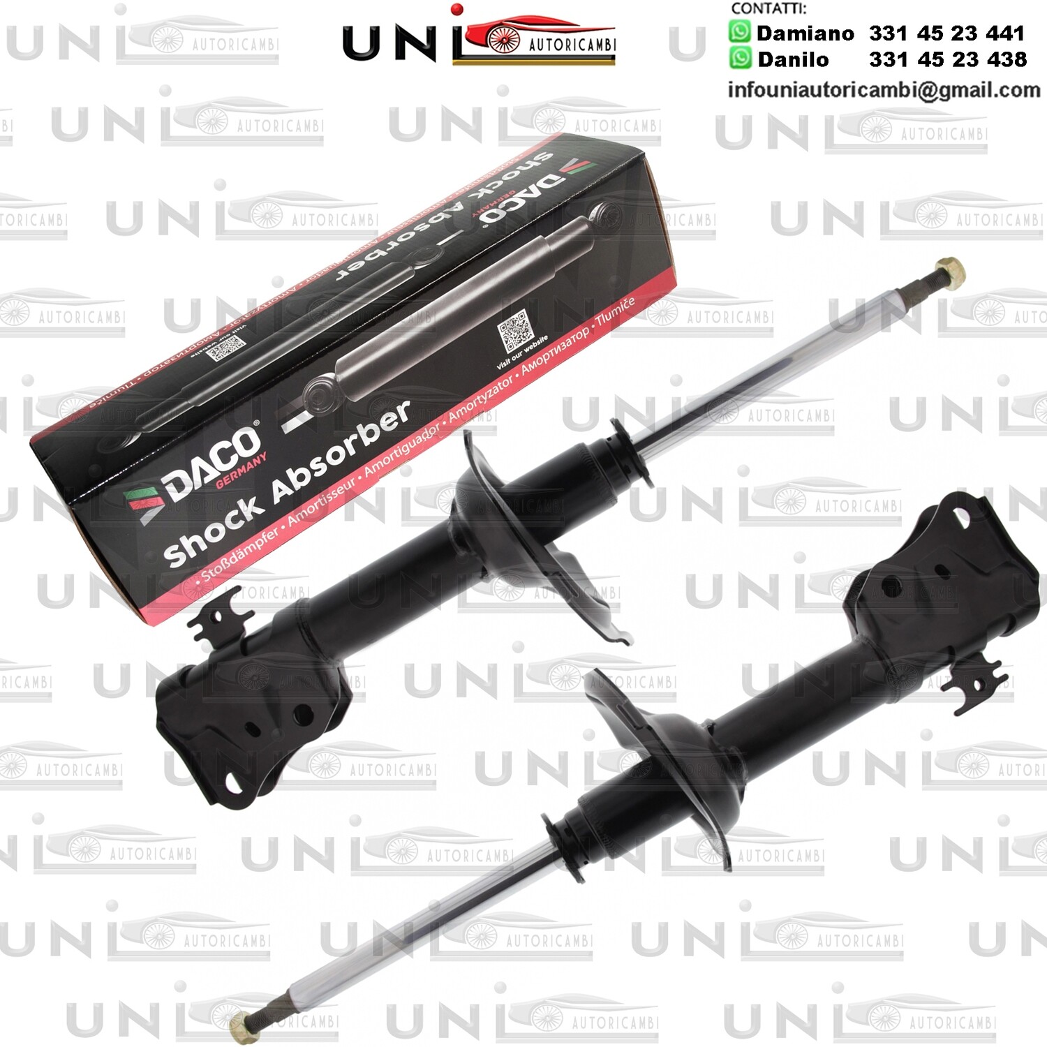 2X Ammortizzatore Anteriore Rinforzati a Gas TOYOTA YARIS