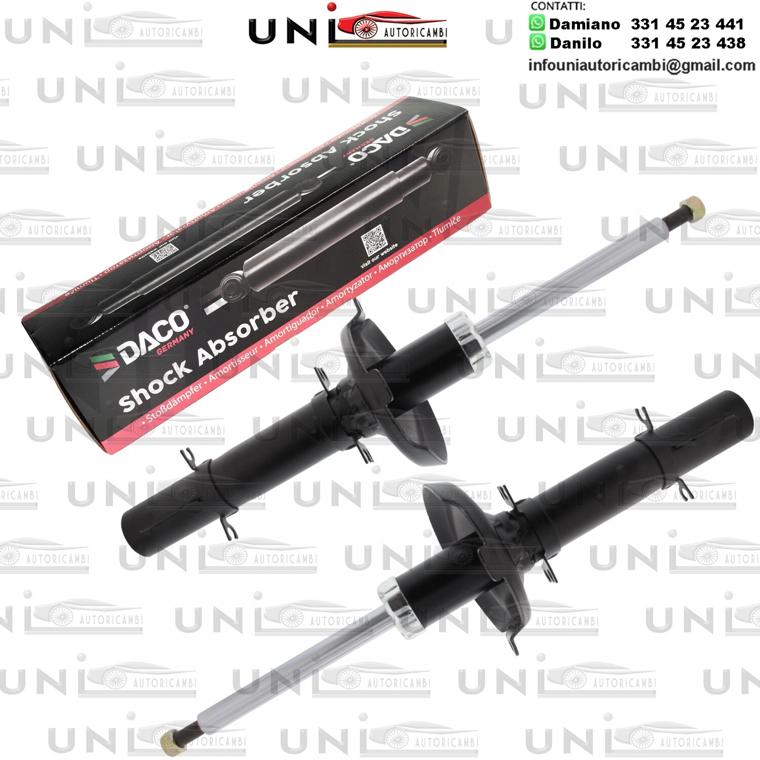 2X Ammortizzatore Anteriore Rinforzati a Gas AUDI A3 SEAT LEON / TOLEDO ll SKODA OCTAVIA I 	VW BORA / GOLF IV / NEW BEETLE