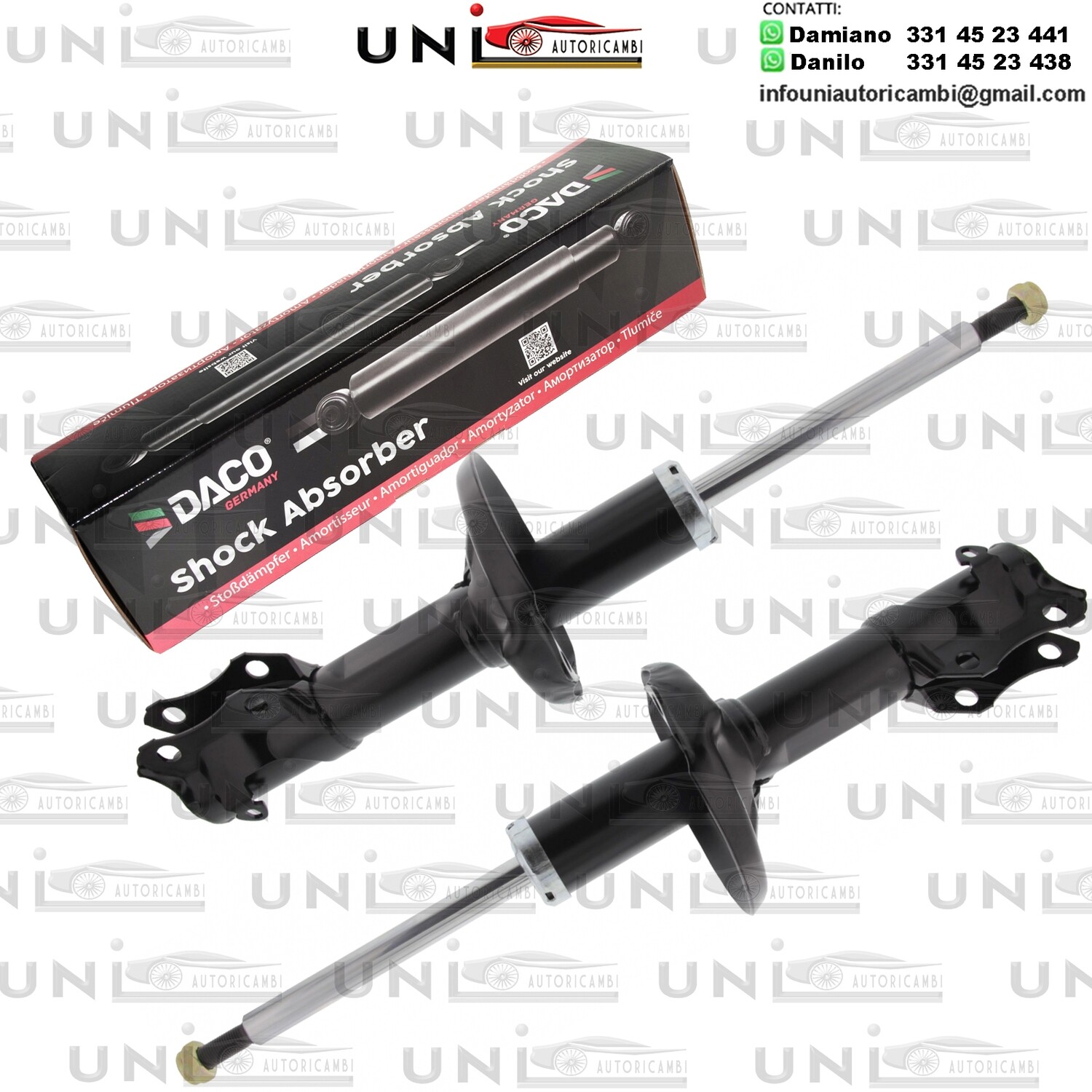 2X Ammortizzatore Anteriore Rinforzati a Gas SEAT AROSA / IBIZA ll / INCA / TOLEDO VW CADDY II / GOLF ll / lll / JETTA ll / LUPO / POLO / VENTO