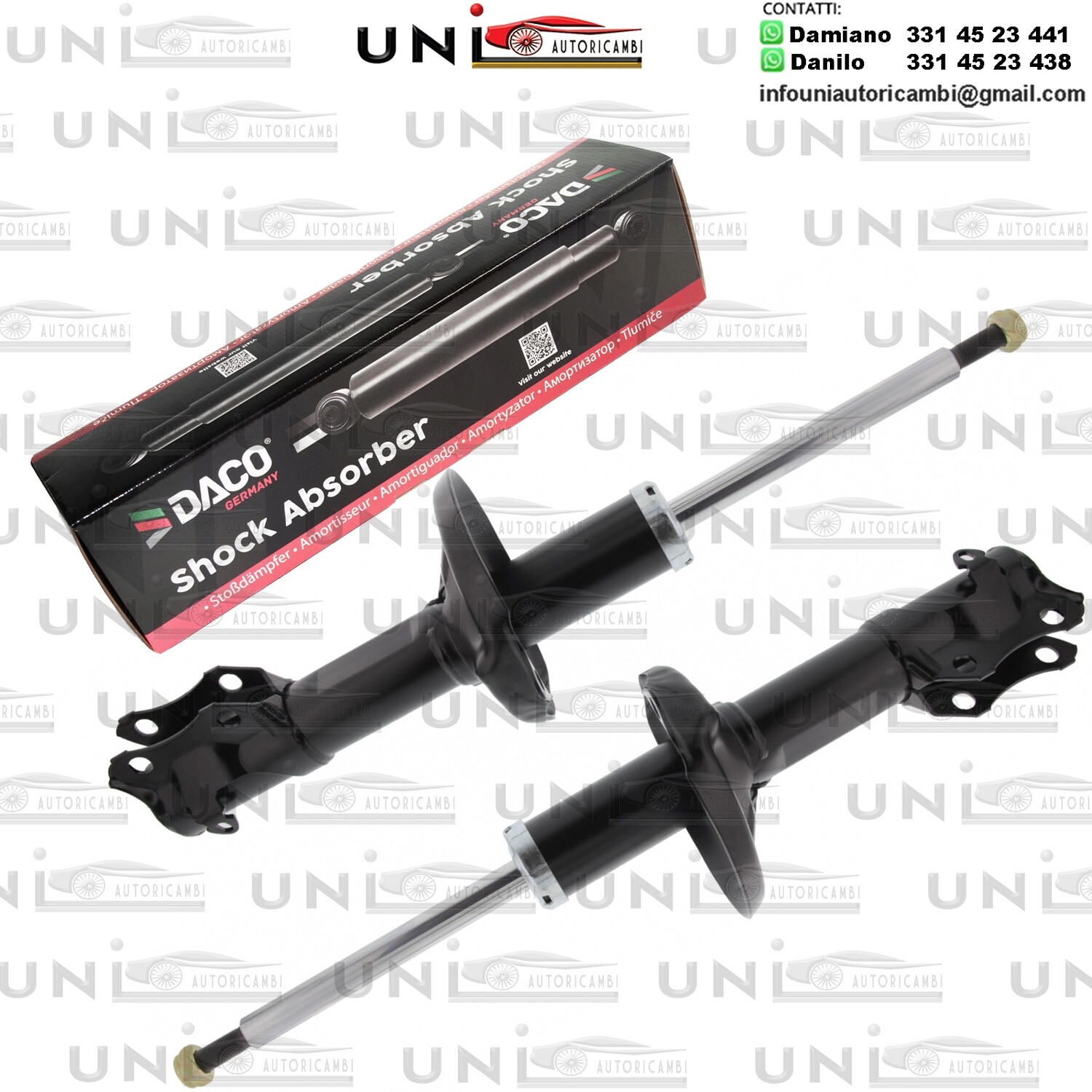2X Ammortizzatore Anteriore Rinforzati a Gas SEAT AROSA / CORDOBA / IBIZZA ll / INCA / TOLEDO 	VW CADDY II / GOLF ll / lll / JETTA ll / LUPO / POLO