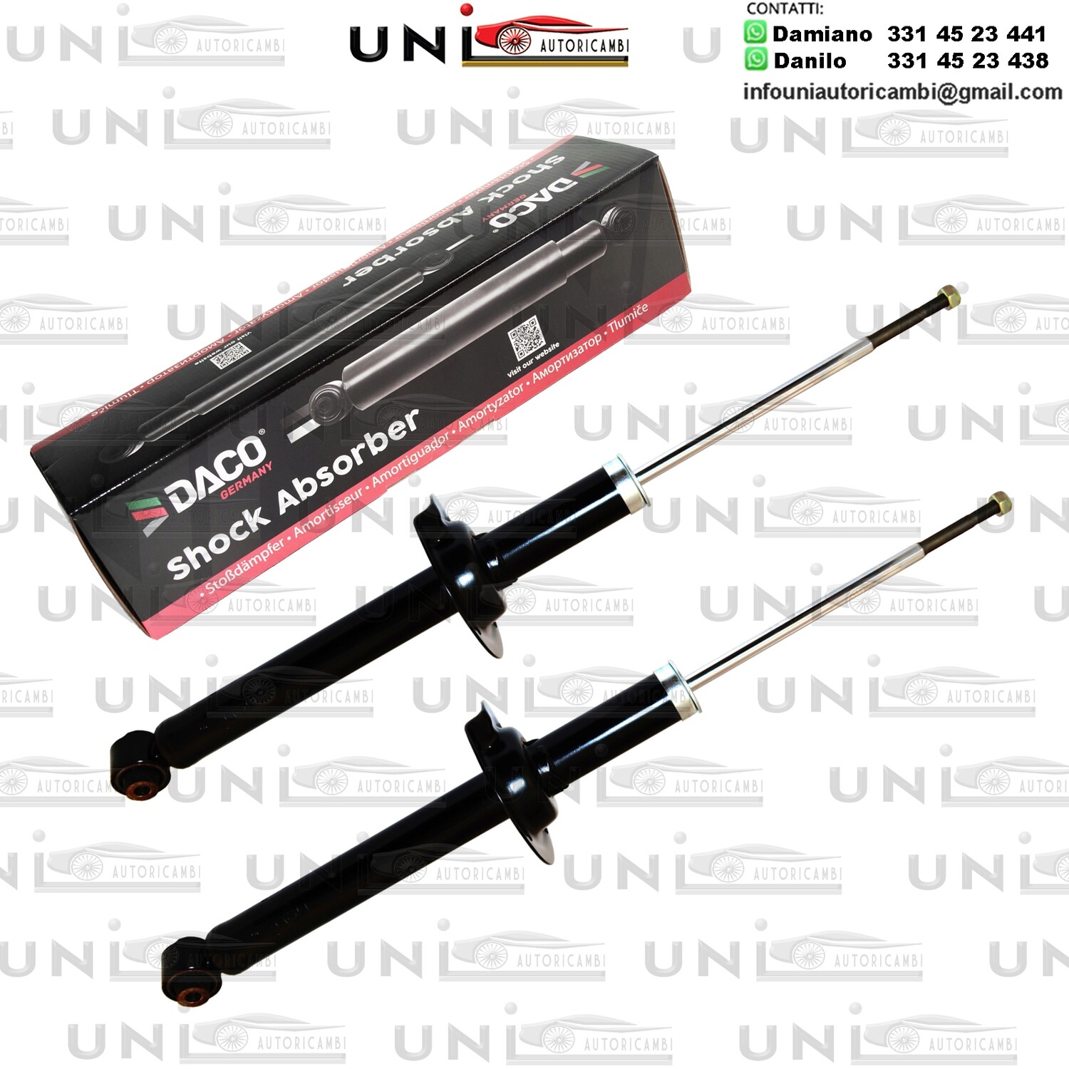 2X Ammortizzatore Anteriore Rinforzati a Gas HONDA ACCORD Vlll