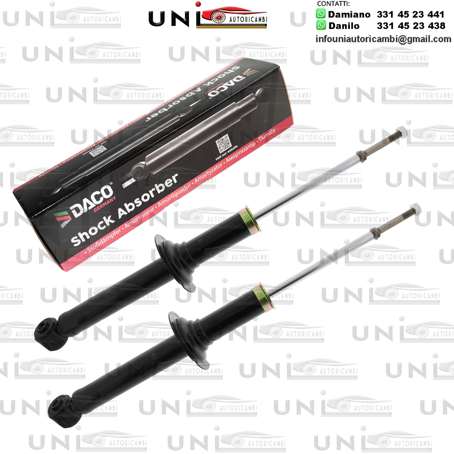 2X Ammortizzatore Anteriore Rinforzati a Gas MITSUBISHI LANCER VIII