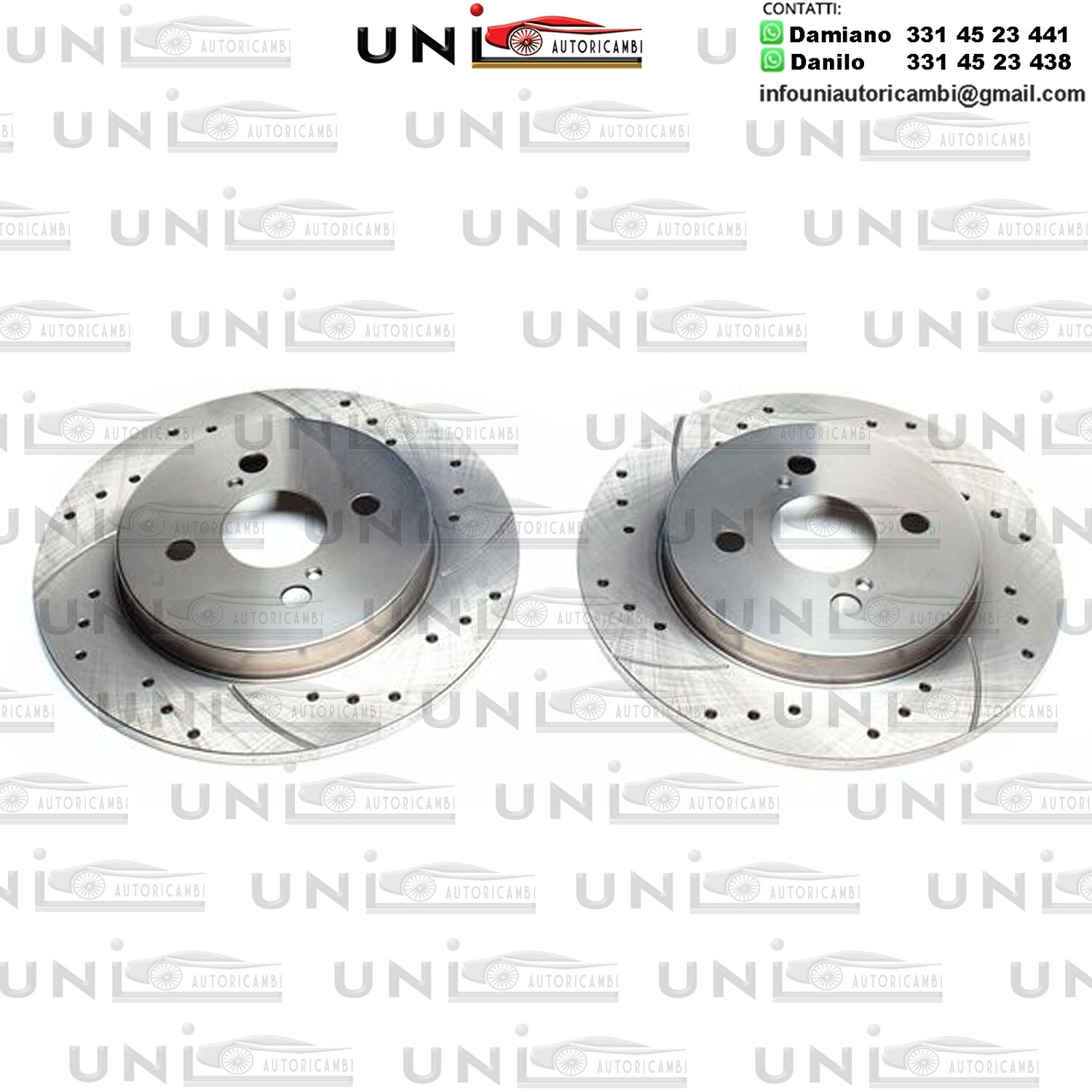 2X Dischi Sportivi Posteriori Aston Martin Cygnet / Toyota IQ / Yaris