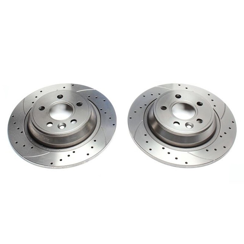 2X Dischi Sportivi Posteriori Ford Focus II / Galaxy / Kuga / Mondeo IV / S-Max / Land Rover/Range Rover Evoque