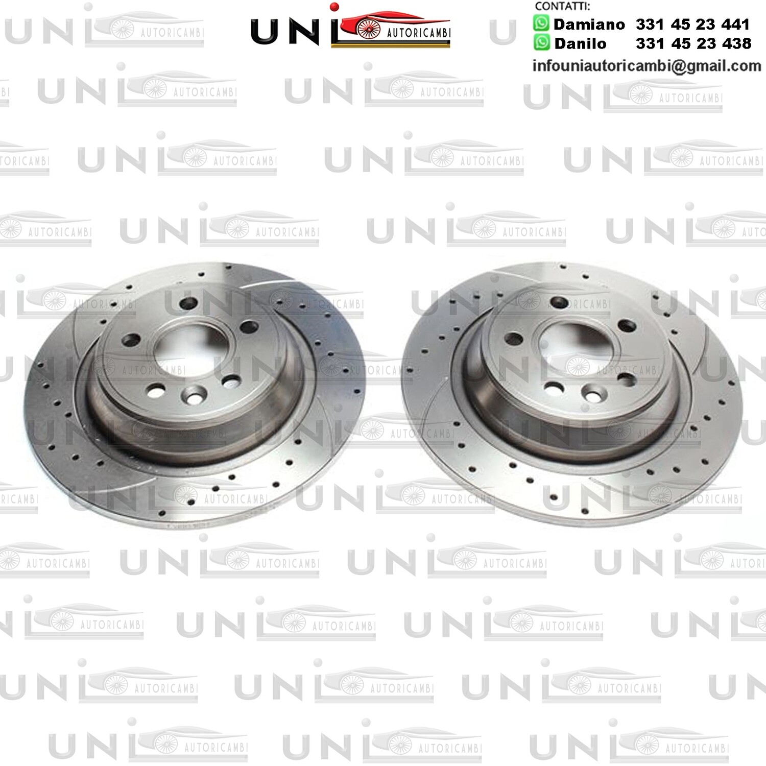 2X Dischi Sportivi Posteriori Ford Focus II / Galaxy / Kuga / Mondeo IV / S-Max / Land Rover/Range Rover Evoque