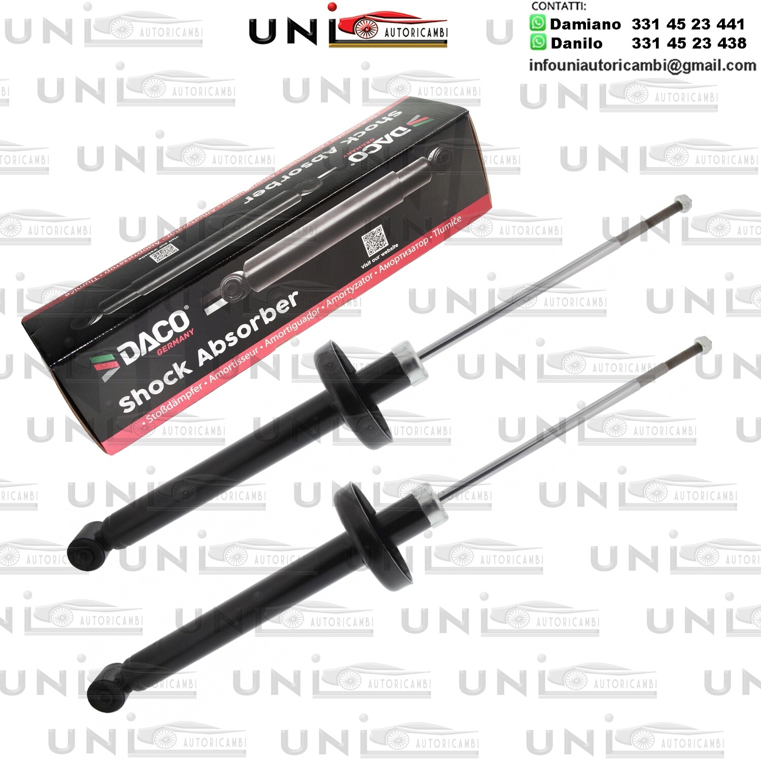 2X Ammortizzatore Anteriore RinforzatI a Gas SEAT TOLEDO VW GOLF ll / lll / lV  / JETTA ll / VENTO