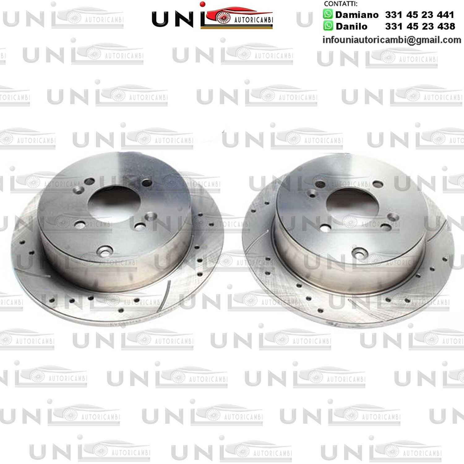 2X Dischi Sportivi Posteriori Hyundai Accent/Stufenheck III / Getz / i20 / Kia Rio/Stufenheck II
