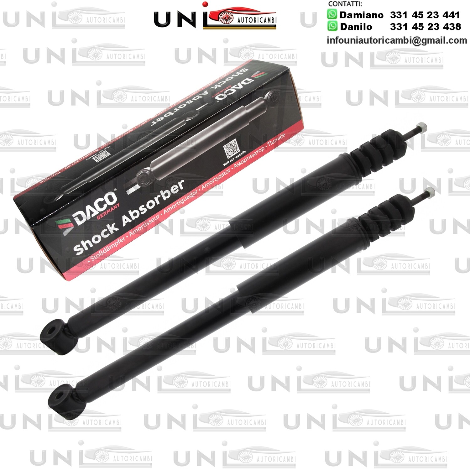 2X Ammortizzatore Anteriore Rinforzati a Gas DACIA LOGAN SANDERO RENAULT SANDERO