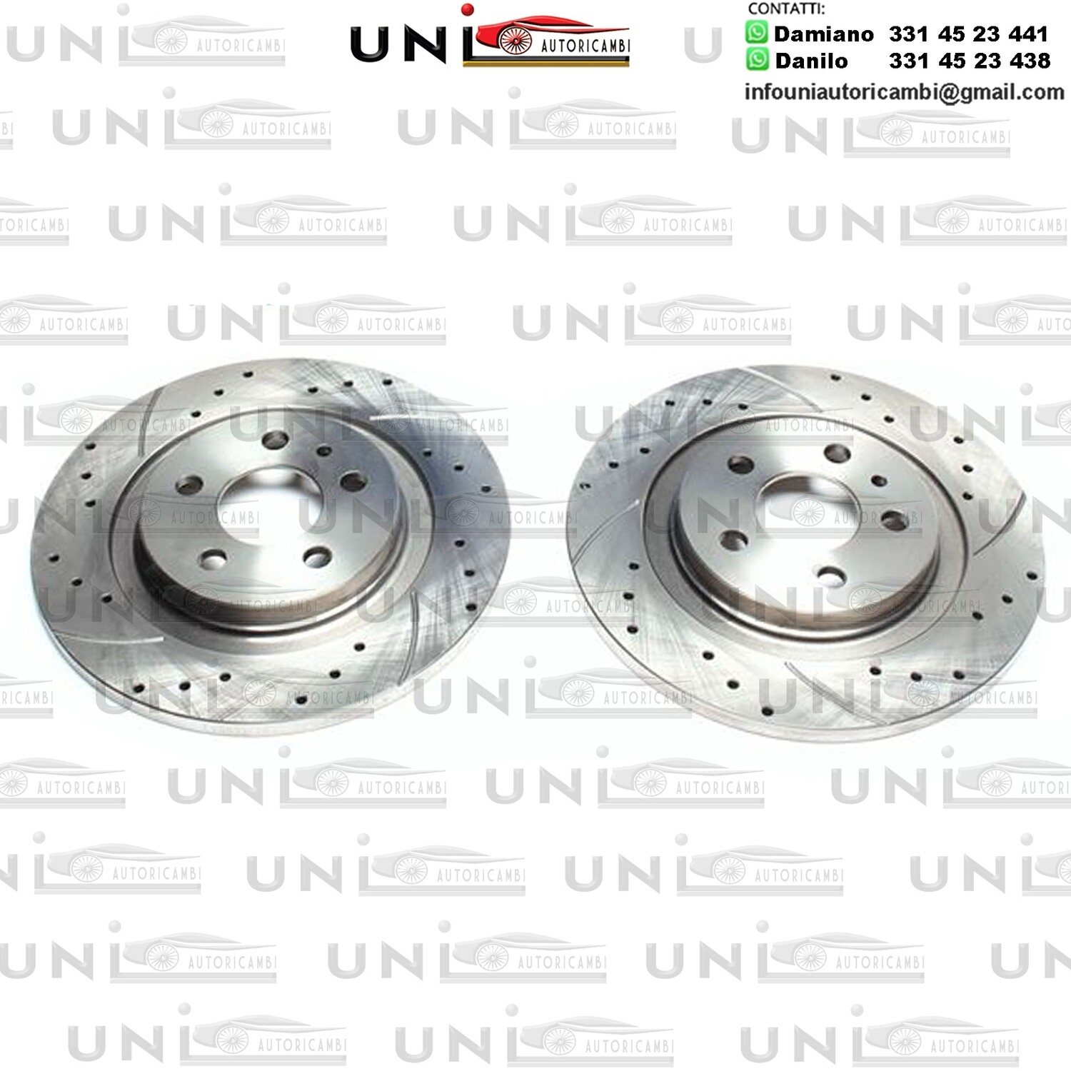 2X Dischi Sportivi Posteriori Citroën C8 / Fiat Ulysse / Lancia Phedra / Peugeot 807