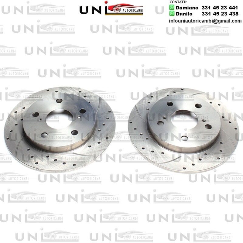 2X Dischi Sportivi Posteriori Baffati Forati Toyota Auris / Corolla Stufenheck