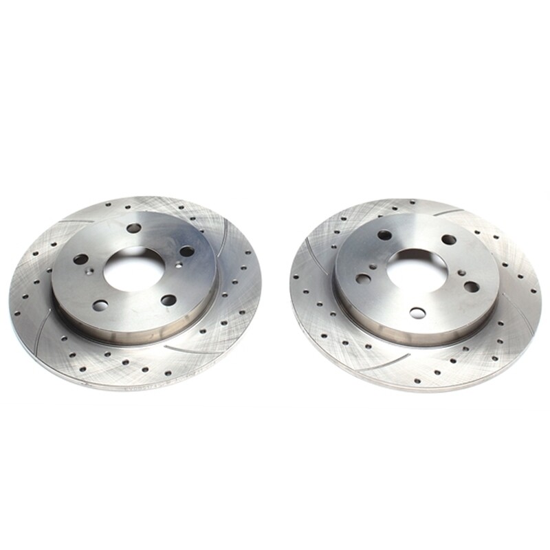 2X Dischi Sportivi Posteriori Baffati Forati Toyota Auris / Corolla Stufenheck