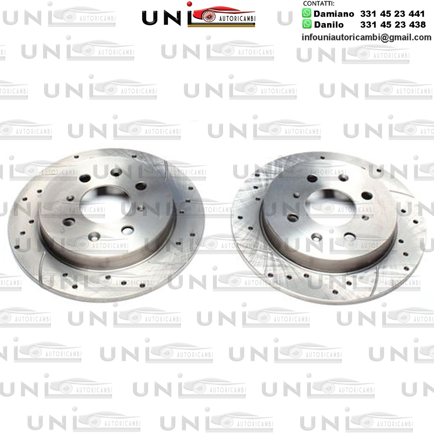 2X Dischi Sportivi Posteriori Honda Jazz IIIda 07.2008 - / Hyundai i30 Coupe da 05.2013 -