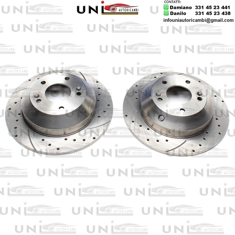 2X Dischi Sportivi Posteriori Hyundai Santa Fe II / Santa Fee III / Grand Santa Fe / Kia Sorento II