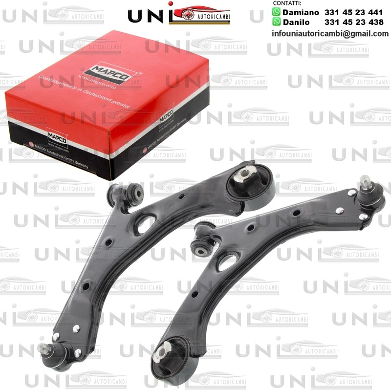 2X Braccio oscillante Assale anteriori Bilaterale Rinforzati ABARTH GRANDE PUNTO / ALFA ROMEO MITO / CITROEN NEMO / FIAT FIORINO/ GRANDE PUNTO / EVO / PEUGEOT BIPPER