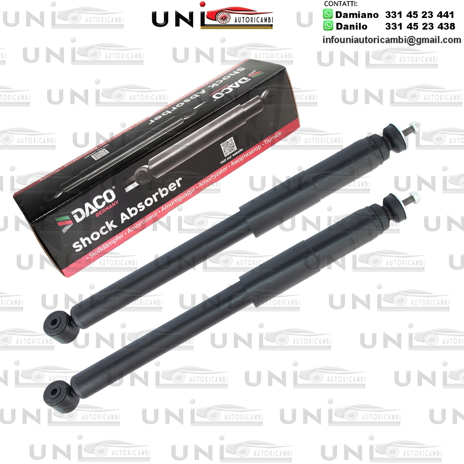 2X Ammortizzatore Anteriore Rinforzati a Gas HONDA JAZZ ll