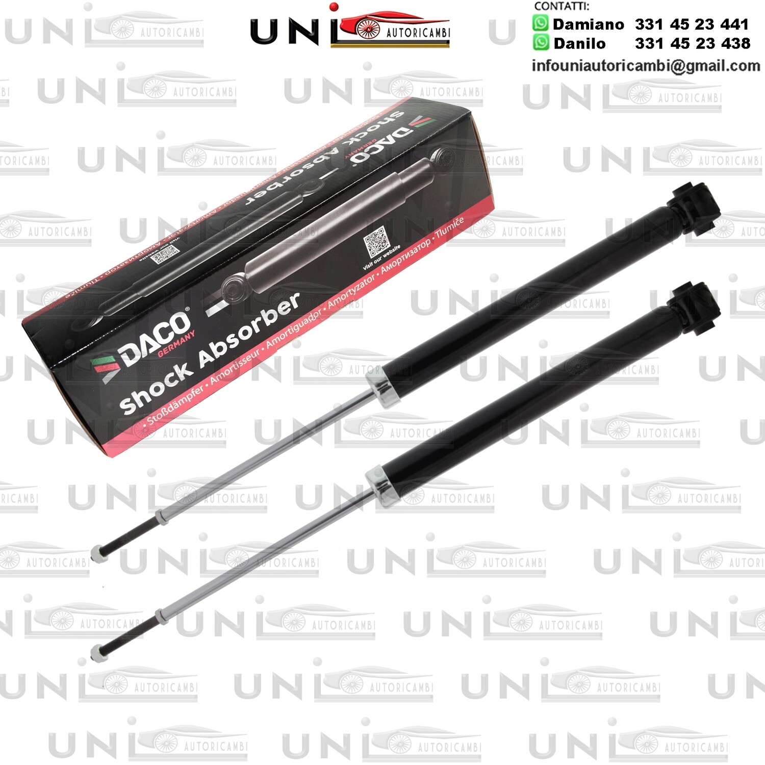 2X Ammortizzatore Anteriore Rinforzati a Gas HYUNDAI CLICK / GETZ / TB