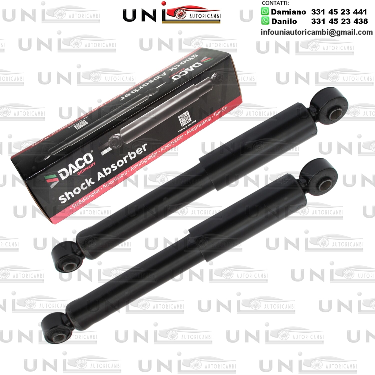 2X Ammortizzatore Anteriore Rinforzati a Gas HYUNDAI AMICA / ATOS / SANTRO XING