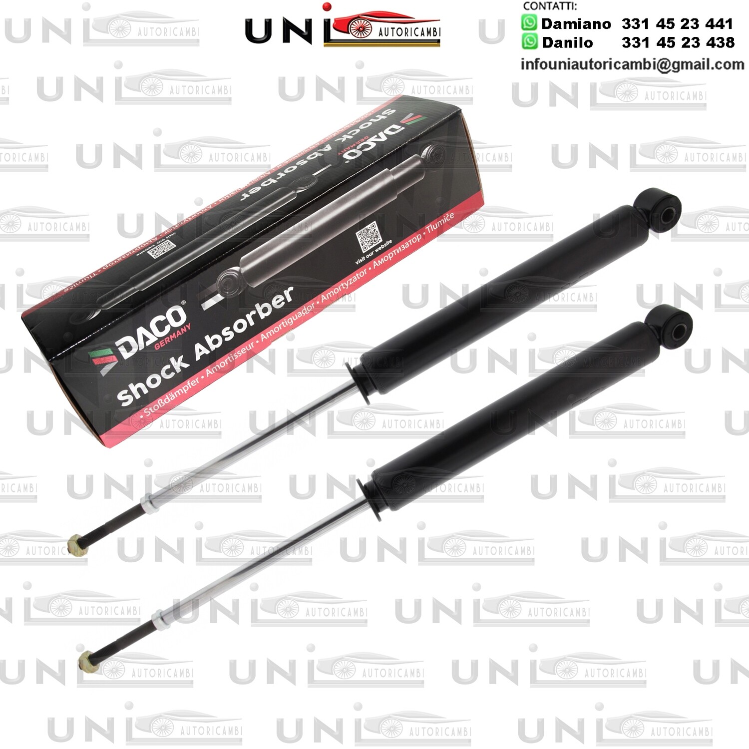 2X Ammortizzatore Anteriore Rinforzati a Gas NISSAN MARCH II MICRA II